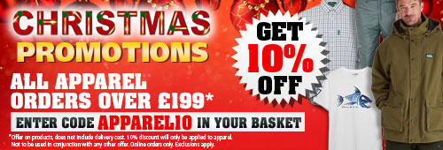 Christmas Promotions 10 Percent OFF All Apparel Offer
