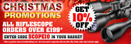 Christmas Promotions 10 Percent OFF All Riflescopes Offer