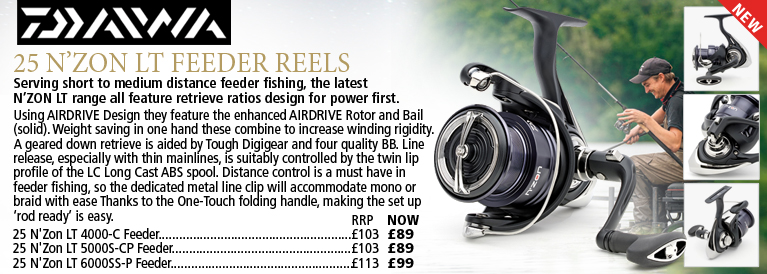 Daiwa 25 n'zon LT Feeder Reels