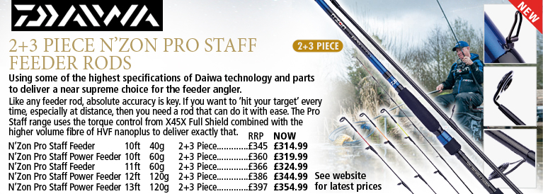 Daiwa 2 Plus 3 Pro Staff Feeder Rods