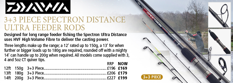 Daiwa 3 Plus 3 Spectron Distance Ultra Feeder Rods