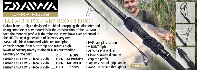 Daiwa Basiair X45X Carp Rods