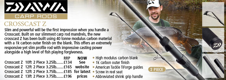 Daiwa Crosscast Z Carp Rods