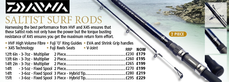 Daiwa Saltist Surf Rods
