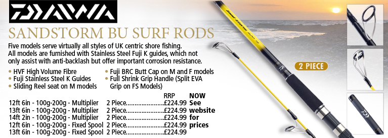 Daiwa Sandstorm Surf Rods