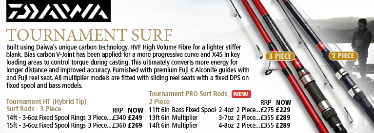Daiwa Tournament Surf Rods