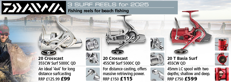 Daiwa 3 NEW Surf Reels for 2020