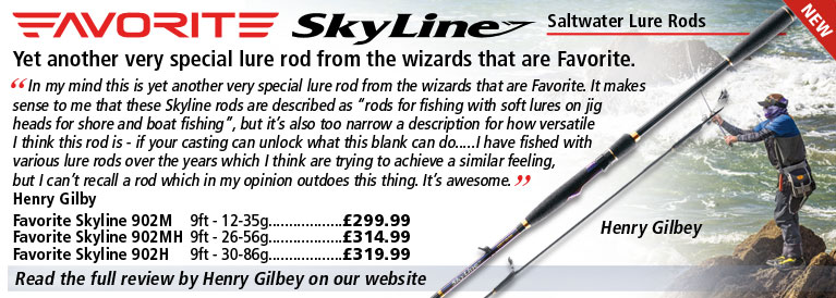 Favorite Skyline Saltwater Lure Rods