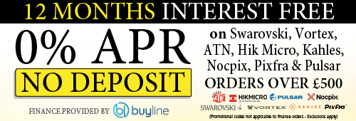 SWAROVSKI, Vortex ATN, Hik Micro, Kahles, Nocpix, Pixfra & Pulsar Zero APR, No Deposit Finance on All Orders Over £500