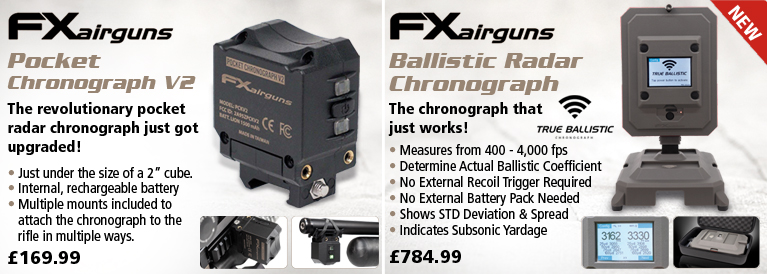 FX Ballistic Radar Chronograph and Pocket Chronograph V2