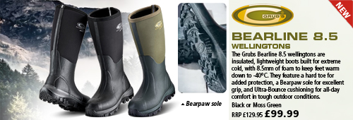 Grubs Bearline 8.5 Wellington Boots