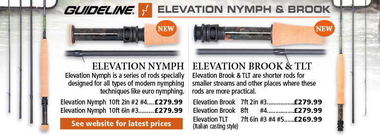 Guideline Elevation Nymph, Elevation Brook and Elevation TLT Fly Rods