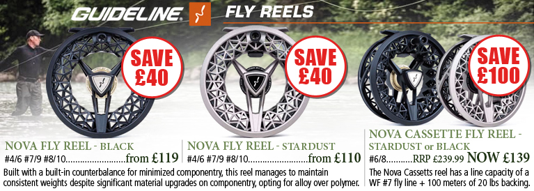 Guideline Nova Black, Nova Stardust and Nove Cassette Reels