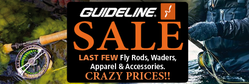 Guideline Sale - Fly Rods, Reels, Waders, Apparel and Accessories - Crazy Prices