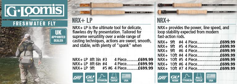 G.loomis Freshwater Fly Rods NRX+ LP and IMX-PRO