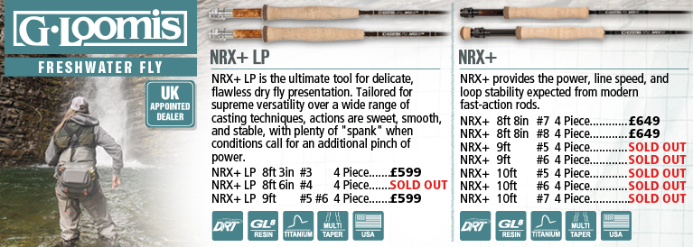 G.loomis Freshwater Fly Rods NRX+ LP and IMX-PRO