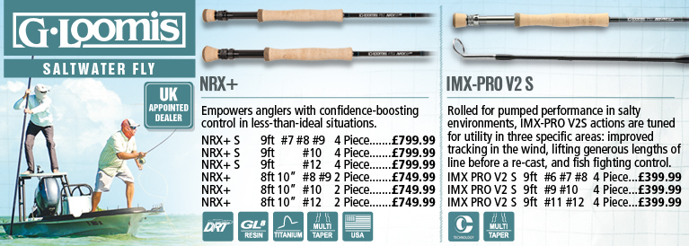 G.Loomis Saltwater Fly Rods Asquith and NRX+
