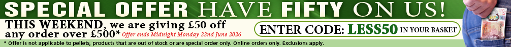 Have Fifty Pounds On Us Money Off Offer