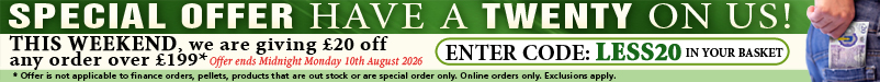 Have &pound;20 on us with every order over &pound;199