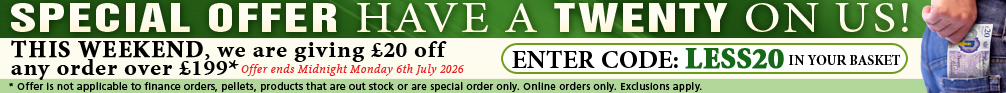 Have &pound;20 on us with every order over &pound;199