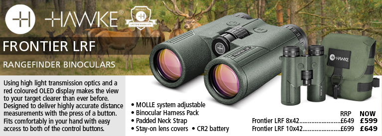 Hawke Frontier LRF Rangefinder Binoculars