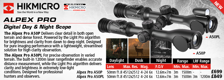 Hik Micro Alpex Pro Digital Day and Night Scopes
