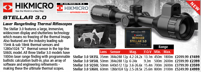 Hik Micro Stellar 3.0 Lasder Rangefinding Thermal Riflescope