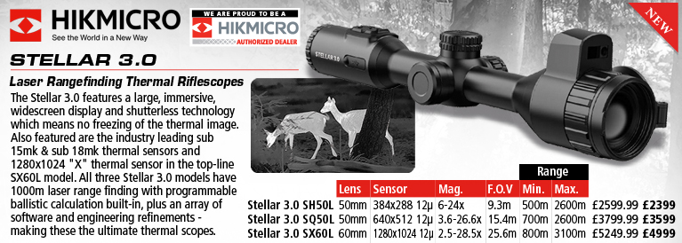 Hik Micro Stellar 3.0 Lasder Rangefinding Thermal Riflescope