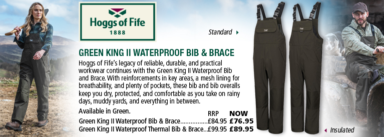 Hoggs of Fife Hoggs of Fife Green King II Waterproof Bib & Braces
