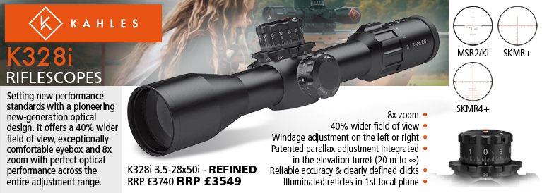 Kahles K328i and K328i DLR 3.5-28x50i Riflescopes