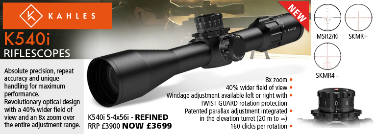 Kahles K540i and K540i DLR 3.5-5-40x56i Riflescopes
