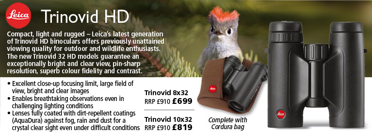 Leica Trinovid HD 8x32 and 10x32 Binoculars
