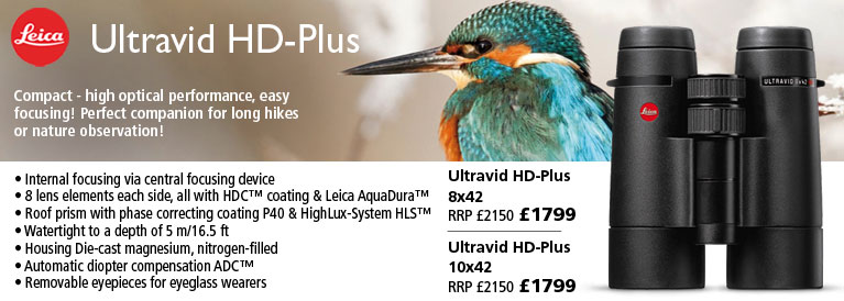 Leica Ultravid HD-Plus 8x42 and 10x42 Binoculars