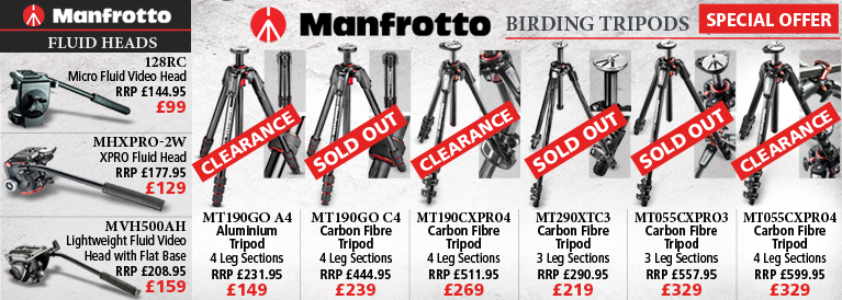 Manfrotto Tripods and Fluid Heads