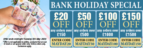 May Day Bank Holiday Special Save Up To One Hundred and Fifty Pounds