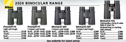 Nikon Prostaff and Monarch Binoculars