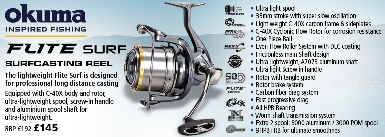 Okuma Flite Surfcasting Reel