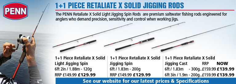 Penn 1 Plus 1 Retaliate X Solid Jigging Rods