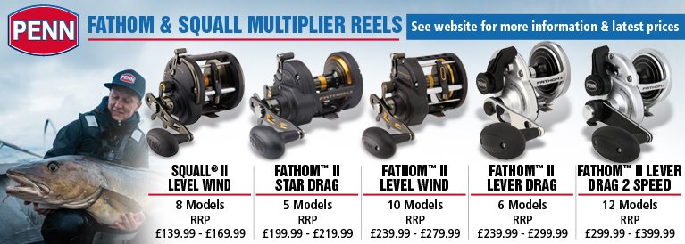 Penn Fathom and Squall Multiplier Reels