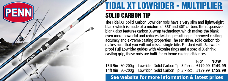 Penn Tidal XT Lowrider Solid Carbon Tip Rods