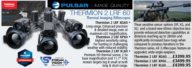 Pulsar Thermion 2 LRF 60 Night Vision Riflescope Series