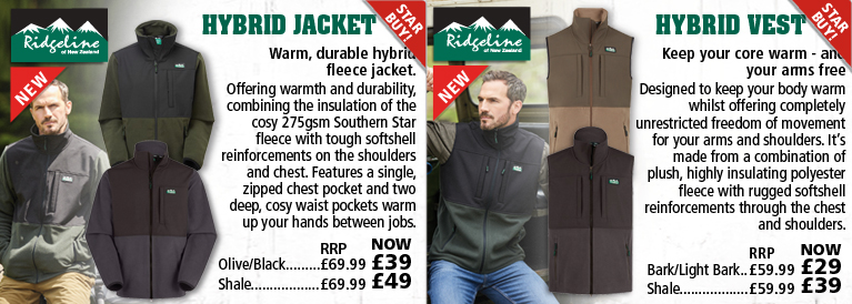 Ridgeline Hybrid Jacket and Hybrid Vest