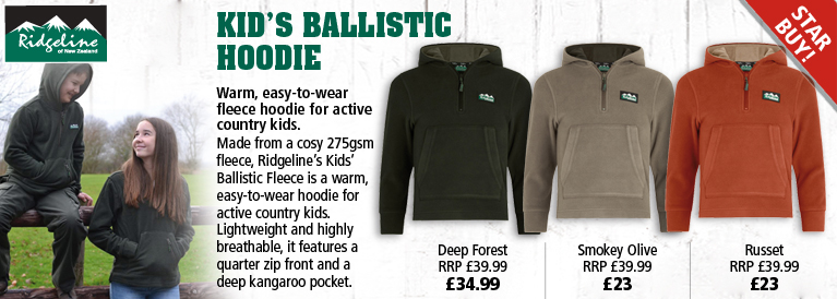 Ridgeline Kid's Ballistic Hoodie