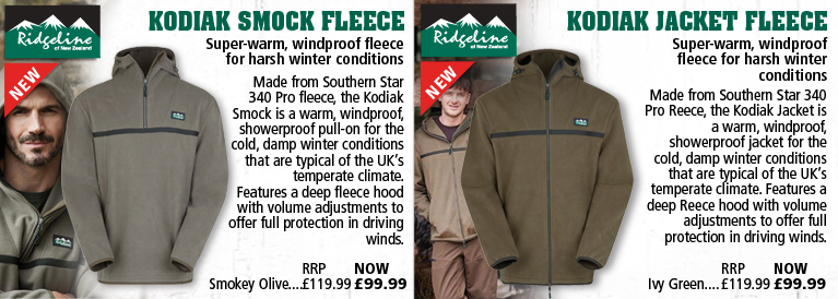 Ridgeline Kodiak Smock Fleece and Kodiak Jacket Fleece
