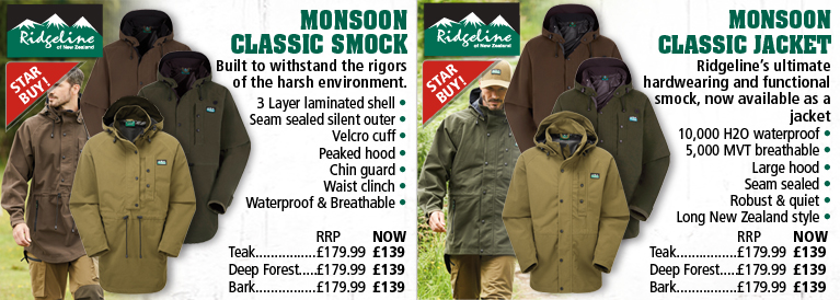 Ridgeline Monsoon Classic Smock, Jacket and Trousers