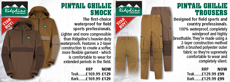 Ridgeline Pintail Ghillie Smock and Pintail Ghillie Trousers