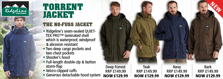 Ridgeline Typhoon Jacket and Torrent Euro II Jacket