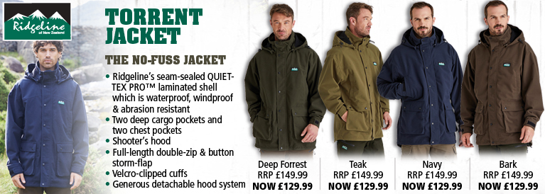 Ridgeline Typhoon Jacket and Torrent Euro II Jacket