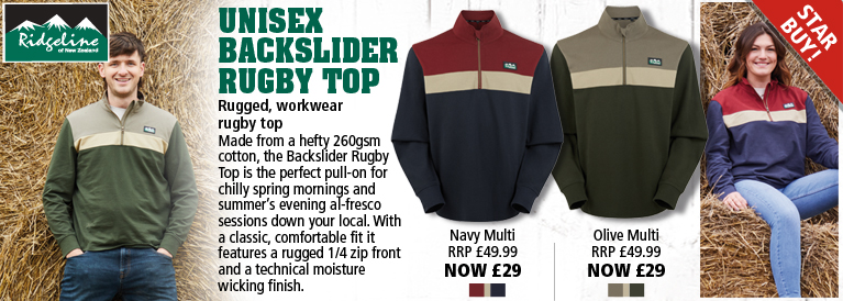 Ridgeline Unisex Backslider Rugby Top