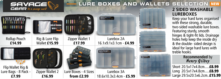 Savage Gear Lure Boxes and Wallets Selection